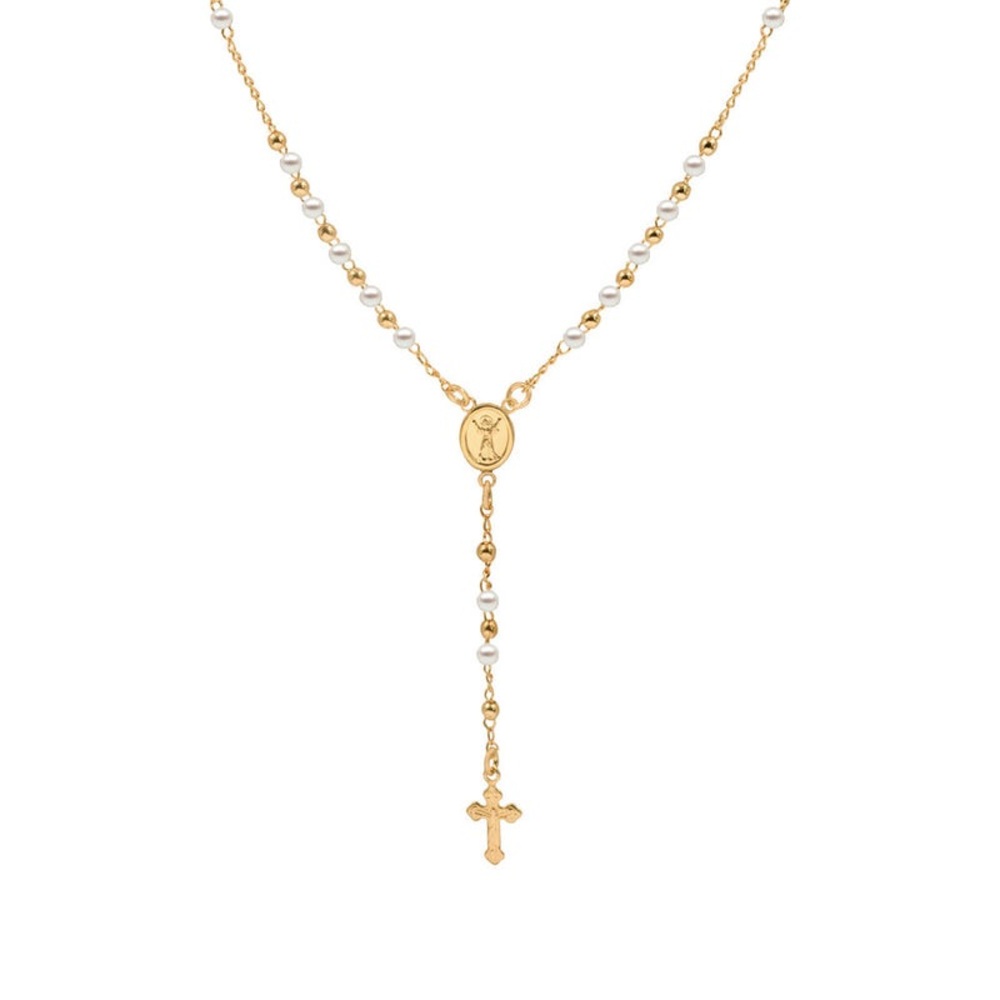 Stunning M Jewelers The Golden Pearl Rosary Necklace!